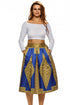 Sexy Vintage High Waist Tribal Print A-lined Midi Skirt